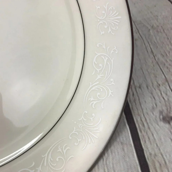 vintage noritake marselle ivory china salad Plates set of 2 - Picture 4 of 5